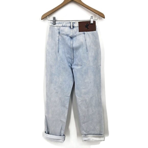 New One Teaspoon Streetwalkers Jeans Womens 23 Florence Light Blue High Waist - Picture 4 of 6